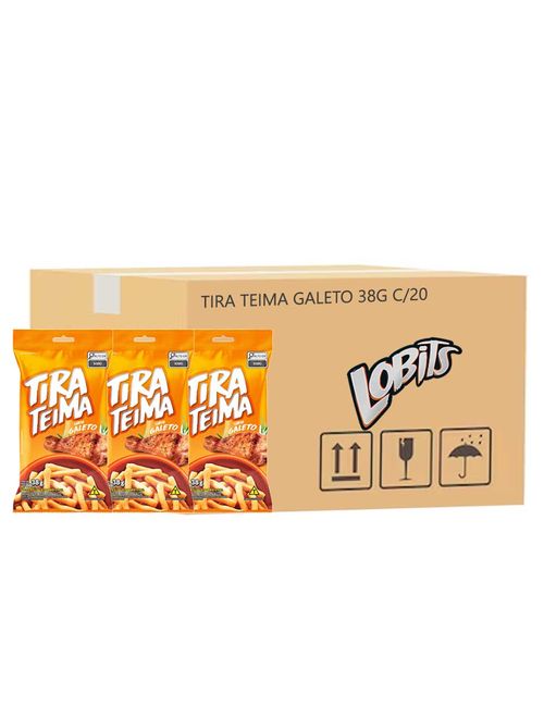 Salgadinho Tira Teima Sabor Galeto 38g c/20 - Lobits