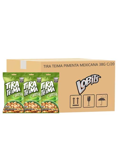 Salgadinho Tira Teima Sabor Pimenta Mexicana 38g c/20 - Lobits