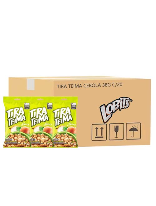 Salgadinho Tira Teima Sabor Cebola e Salsa 38g c/20 - Lobits