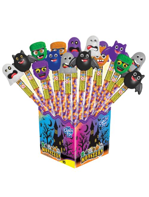 Caixa Monstros com Balinhas Monsters c/20 - Candy Toy