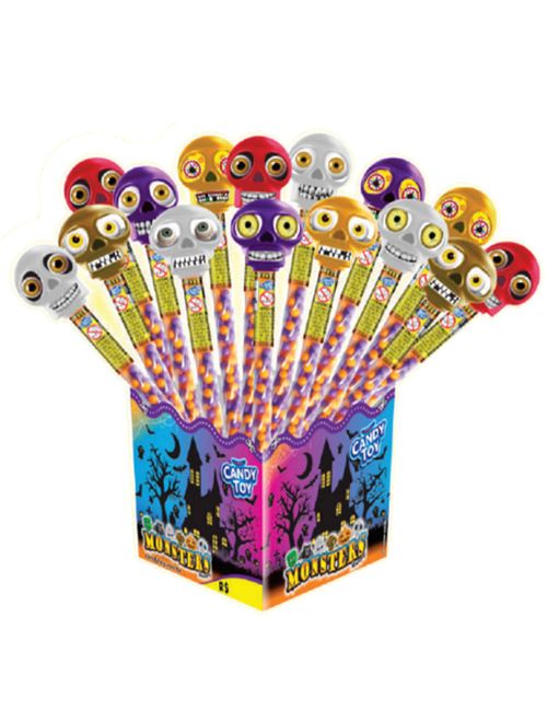 Caixa Caveira com Balinhas Monsters c/20 - Candy Toy
