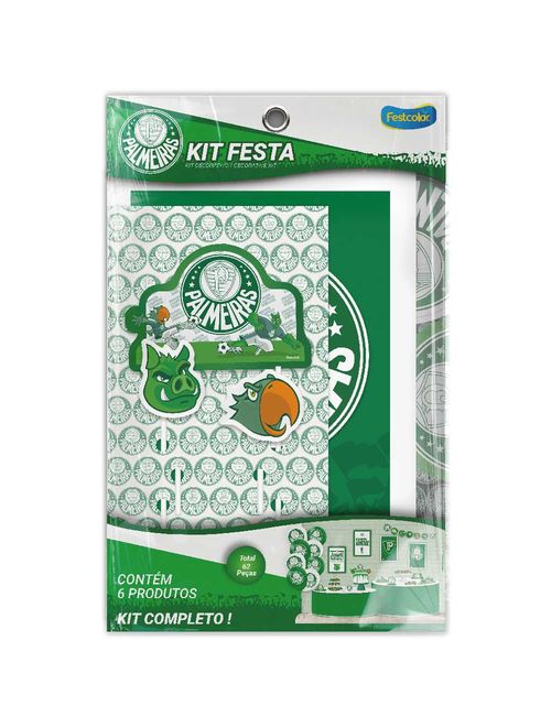 Kit Decoração Festa Palmeiras 2023 - Festcolor