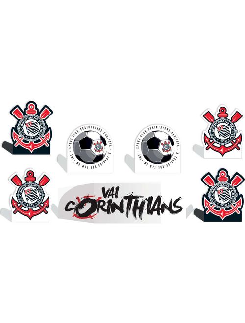 Corinthians 2023 Decoração de Mesa C/8 - Festcolor