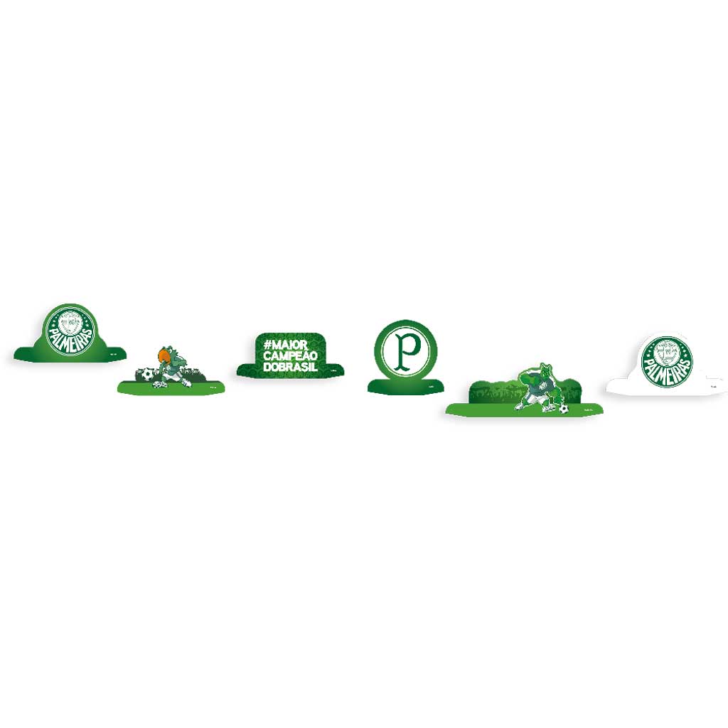 Palmeiras 2023 Decoração de Mesa C/8 - Festcolor
