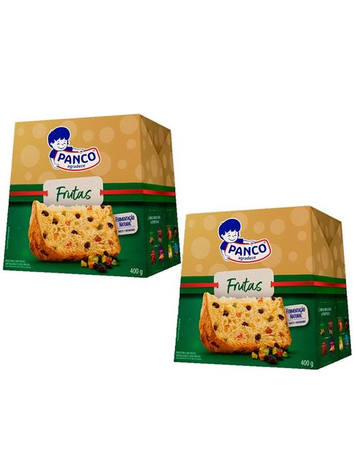 Kit com 2 Panettone Frutas 400g - Panco