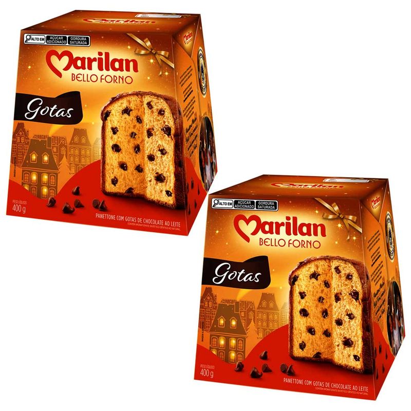 Kit-com-2-Panettone-Gotas-Bello-Forno-400g---Marilan