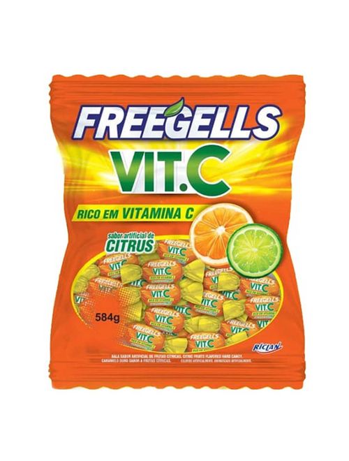 Bala Freegells Vit-C Frutas Cítricas 584g - Riclan