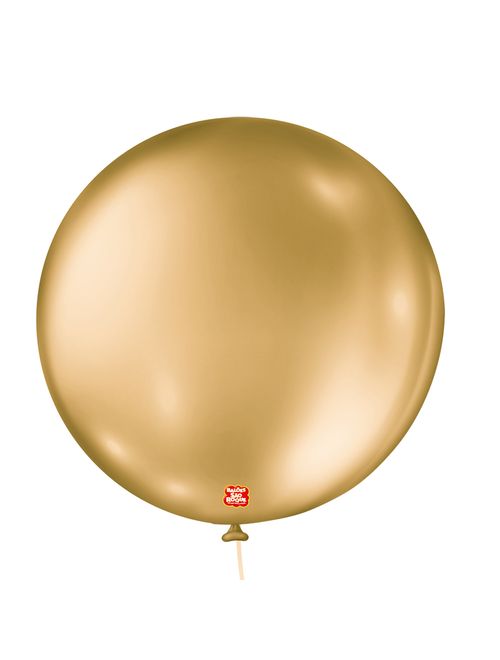 Balão Metalizado Dourado Tamanho 5 c/25 - São Roque