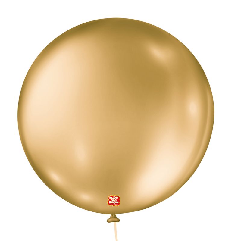 Balao-Metalizado-Dourado-Tamanho-5-c-25---Sao-Roque