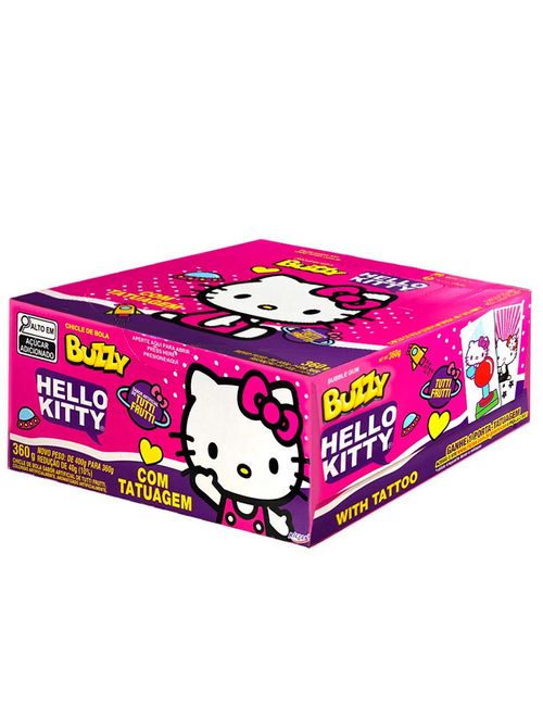 Chiclete Buzzy Hello Kitty Tutti Frutti c/90 - Riclan