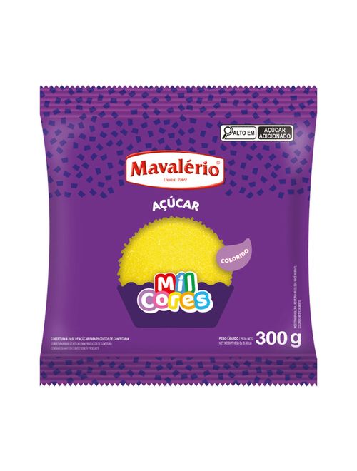 Açúcar Cristal Amarelo Mil Cores 300g - Mavalério
