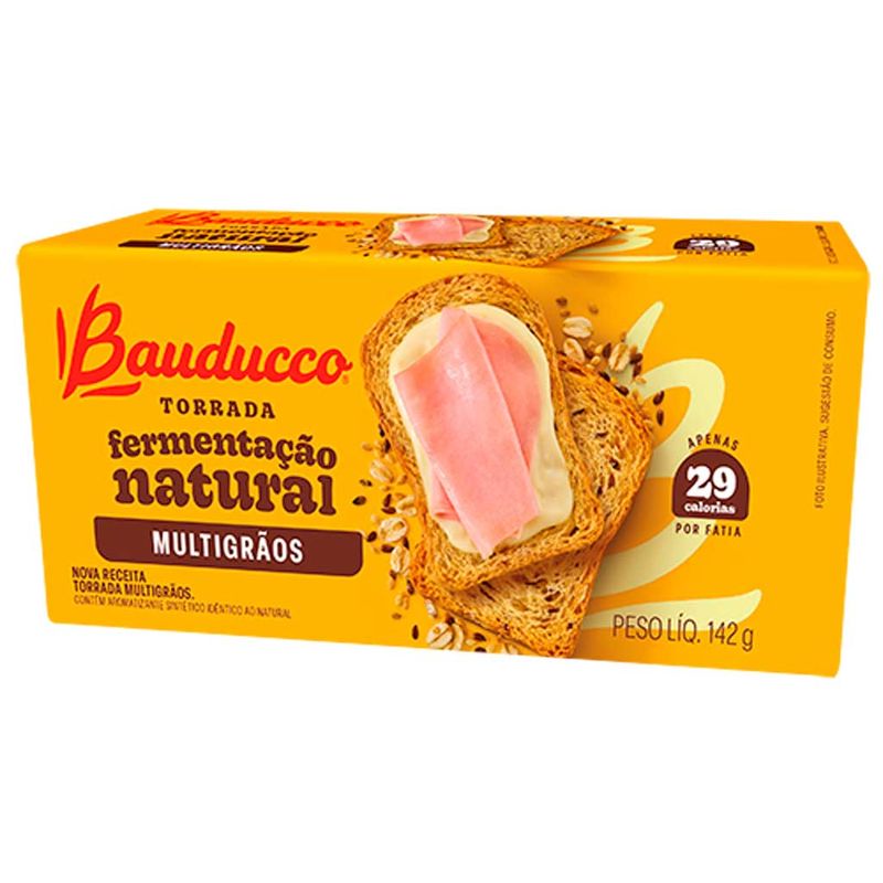 Torrada Multigrãos 142g - Bauducco - Doce Malu