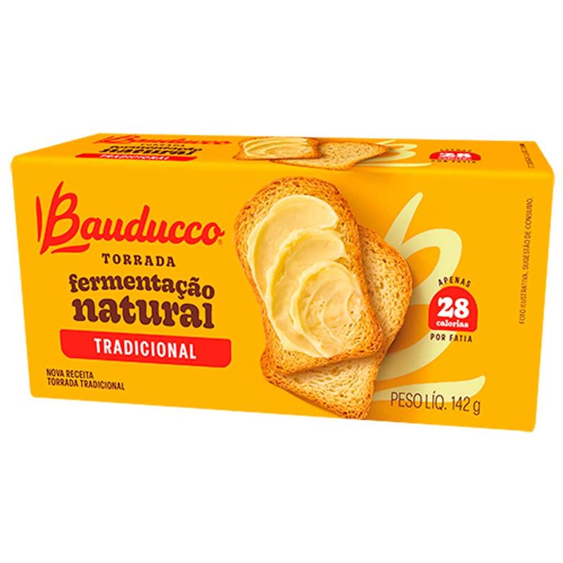 Torrada Tradicional 142g - Bauducco - Doce Malu