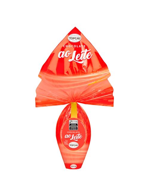 Ovo de Páscoa Chocolate Ao Leite 150g c/15 - Top Cau