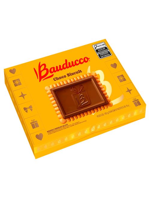 Biscoito Choco Biscuit Ao Leite Presente 162g - Bauducco