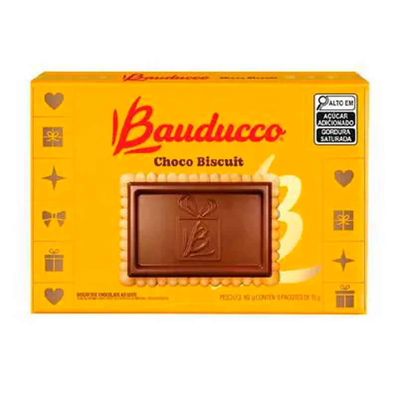 Biscoito Bauducco choco biscuit chocolate ao leite (80 g