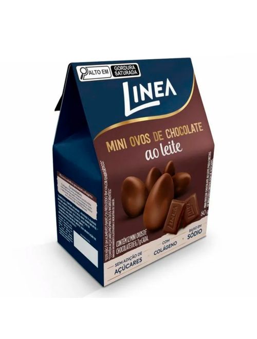 Mini Ovos de Páscoa Chocolate Ao Leite Sem Açúcar c/12 - Linea
