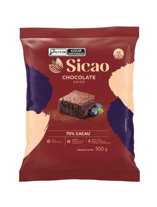Chocolate em Pó 70% Cacau 500g - Sicao