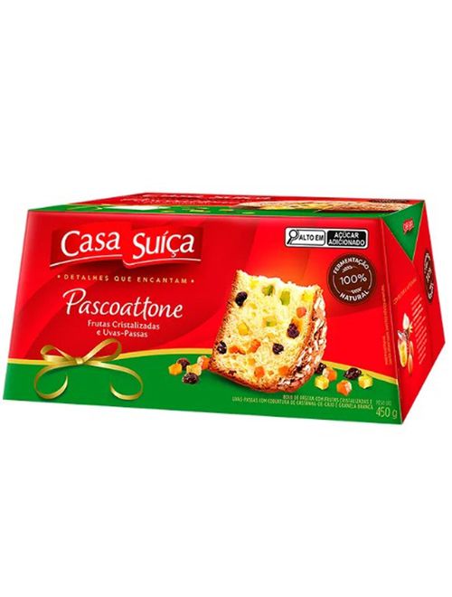 Colomba Pascal Pascoattone Frutas Cristalizadas 450g - Casa Suíça