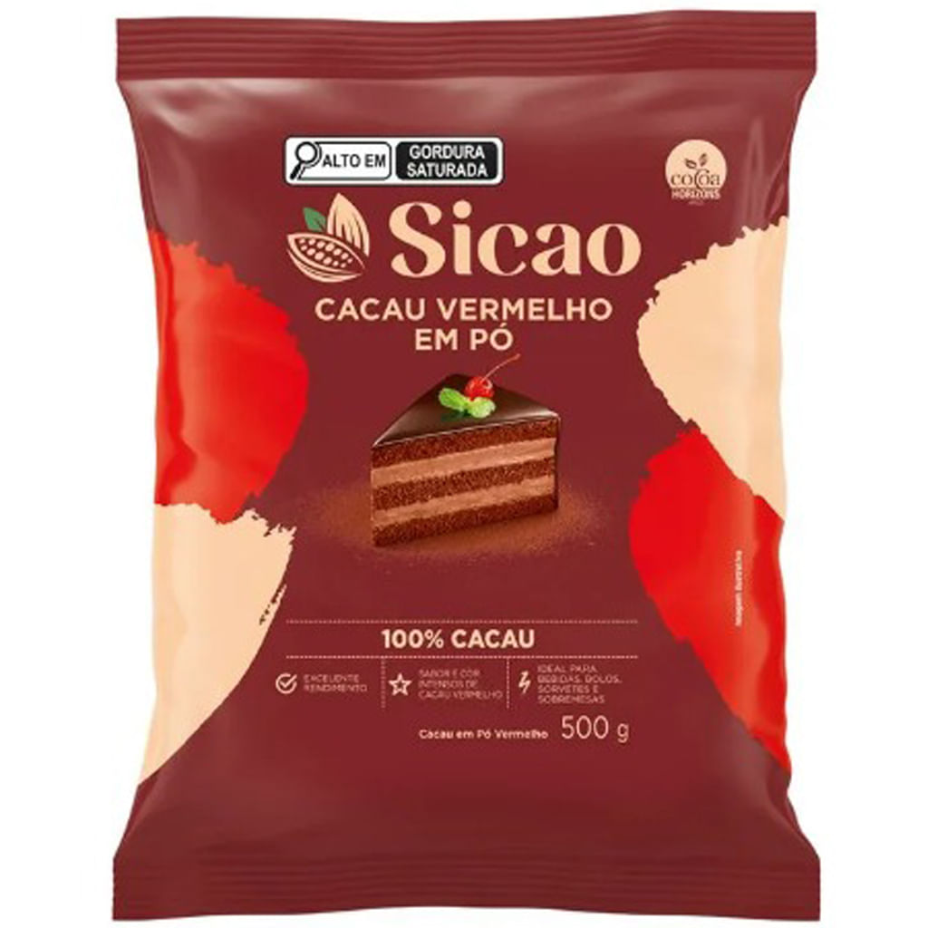 Cacau vermelho em p 100 500g sicao doce malu