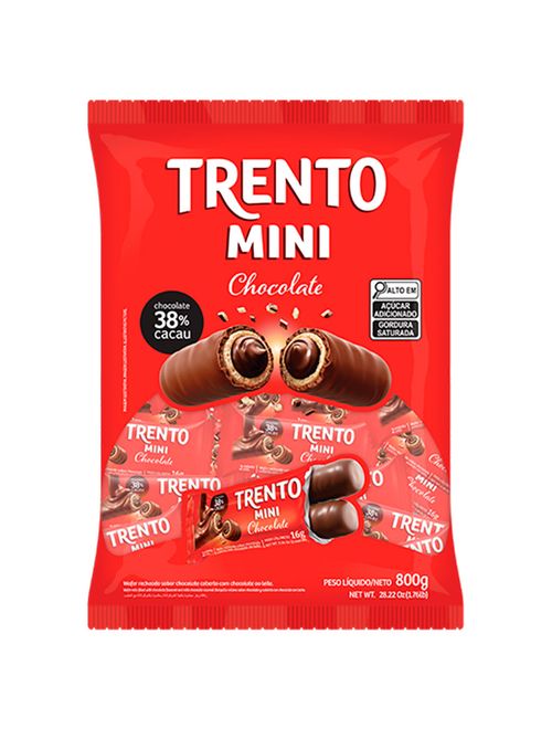 Chocolate Trento Mini Chocolate Ao Leite 800g - Peccin