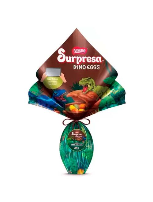 Ovo de Páscoa Dinossauro Surpresa Dino Eggs 204g - Nestlé