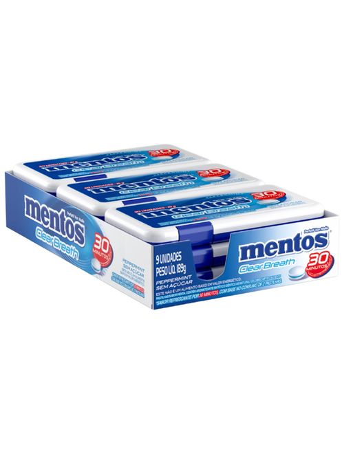 Pastilha Mentos ClearBreath PepperMint c/9 - Perfetti