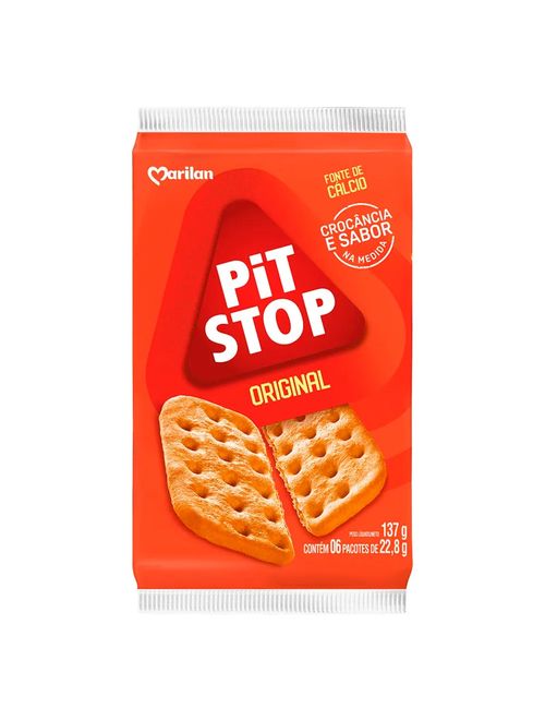 Biscoito Pit Stop Original 22,8g c/6 - Marilan