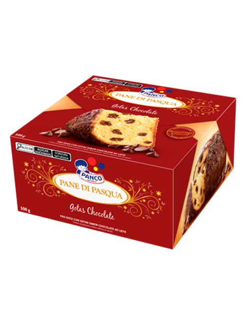 Colomba Pascal Pane Di Pasqua Gotas de Chocolate 500g - Panco