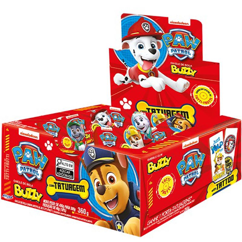 Chiclete-Buzzy-Patrulha-Canina-Tutti-Frutti-c-90---Riclan