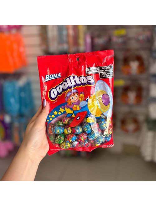 Ovinhos de Chocolate Ovolito 300g - Roma