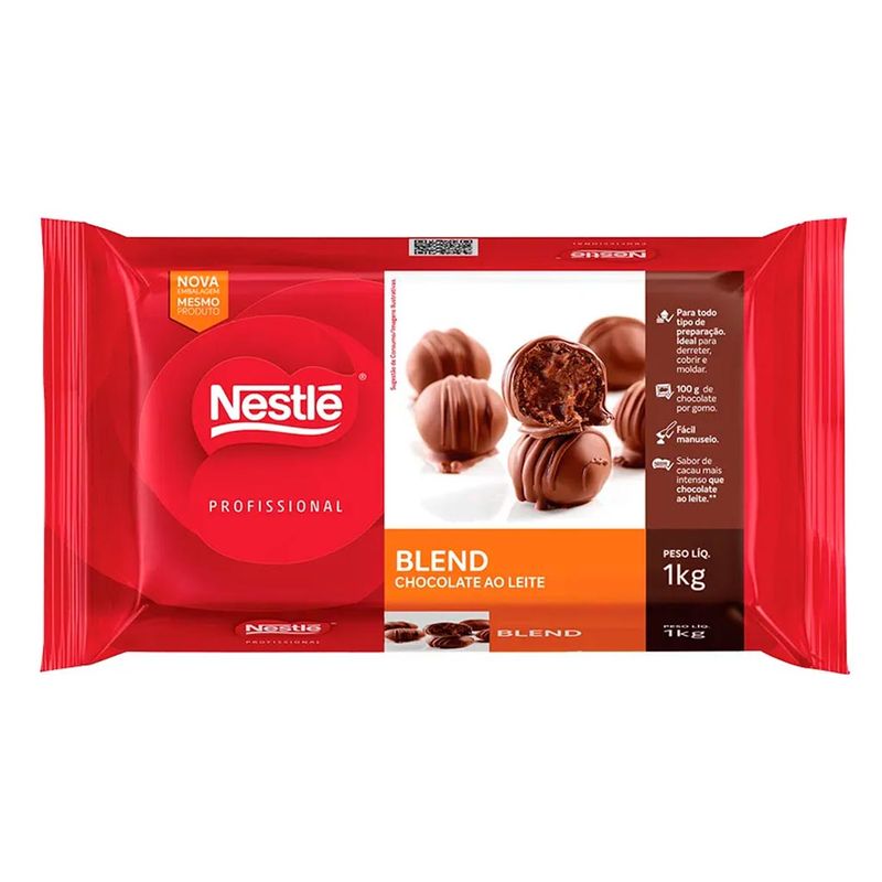 Barra de Chocolate Blend 1kg - Nestlé - Doce Malu