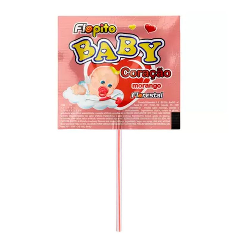 Pirulito-Flopito-Coracao-Baby-Vermelho-Morango-400g---Florestal