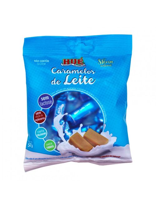 Caramelo de Leite Sem Lactose Diet 52g - Hué