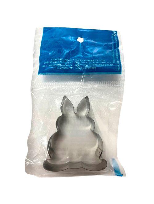 Cortador Inox Coelho Sentado Frente Pequeno - Lamare