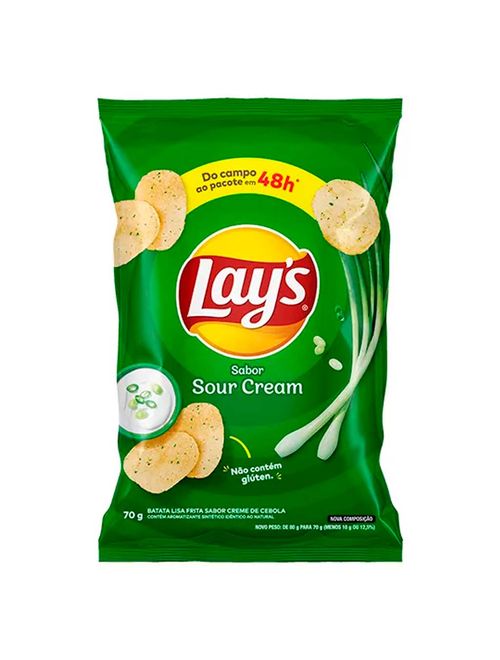 Batata Lays Sour Cream 70g - Elma Chips