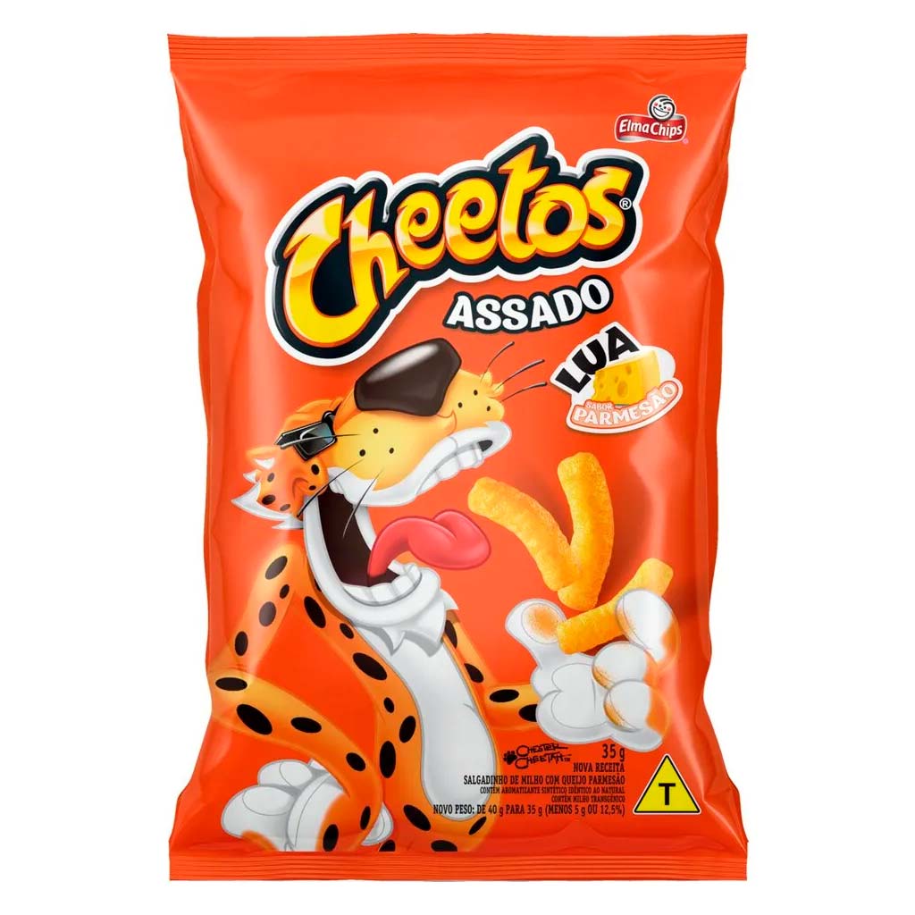 Salgadinho Cheetos Lua Parmesão 35g Elma Chips Doce Malu