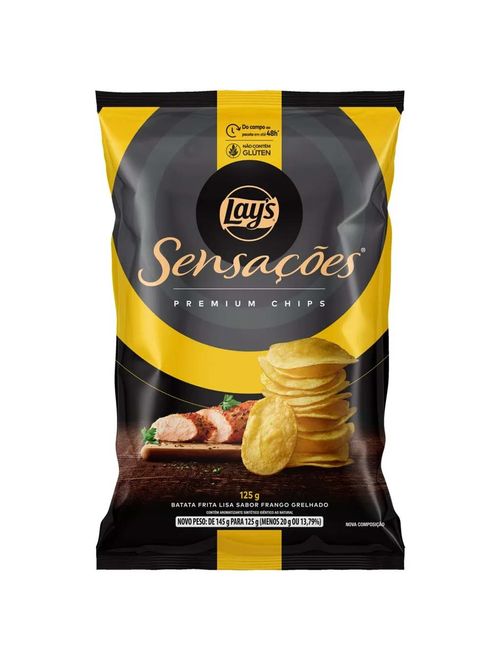 Batata Lays Sensações Frango Grelhado 125g - Elma Chips