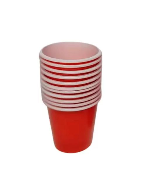 Copo Shot Americano Vermelho 30ml c/10 - Trik Trik