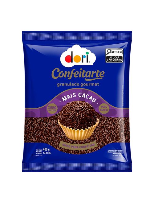 Granulado Chocolate Gourmet Mais Cacau Confeitarte 400g - Dori