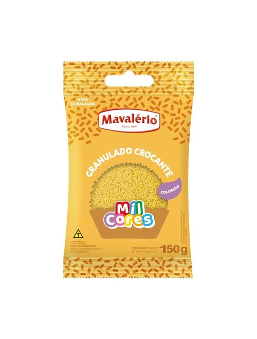 Granulado Amarelo Crocante Mil Cores 150g - Mavalério