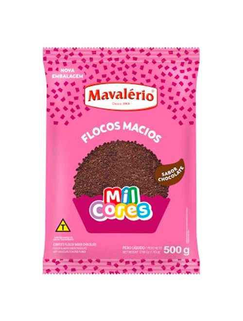 Flocos Chocolate Macio Mil Cores 500g - Mavalério