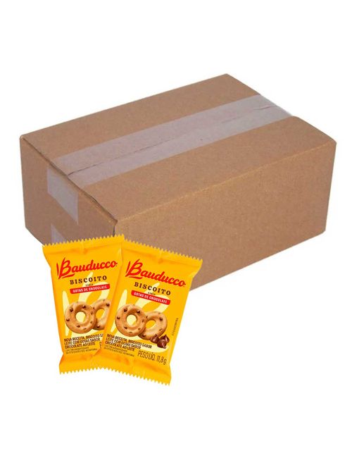 Biscoito Rosquinha Gotas de Chocolate Sachê c/40 - Bauducco