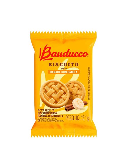 Biscoito Rosquinha Banana com Canela Sachê c/40 - Bauducco