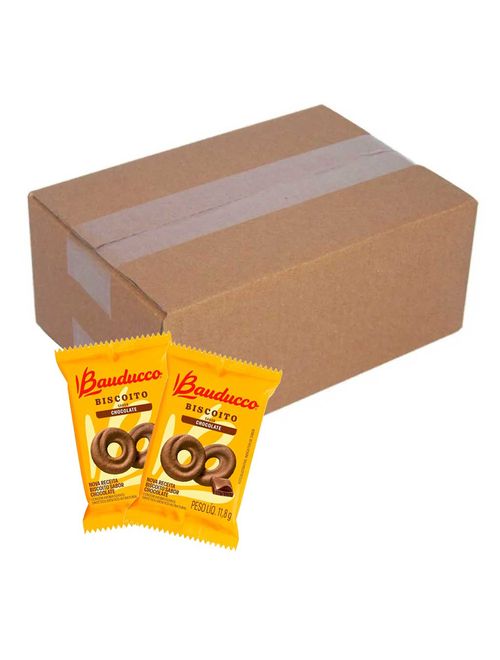 Biscoito Rosquinha Chocolate Sachê c/40 - Bauducco