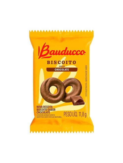 Biscoito Rosquinha Chocolate Sachê c/40 - Bauducco