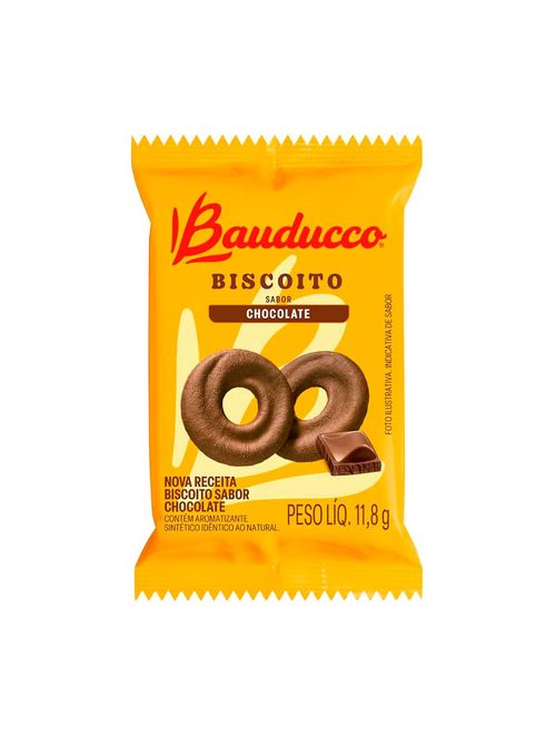 Biscoito Rosquinha Chocolate Sachê 11,8g - Bauducco