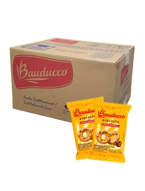 Biscoito Rosquinha Gotas de Chocolate Sachê c/400 - Bauducco