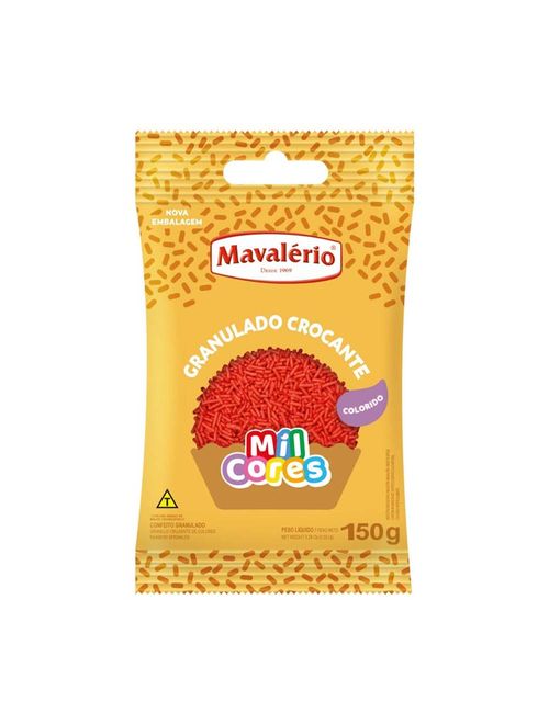 Granulado Vermelho Crocante Mil Cores 150g - Mavalério