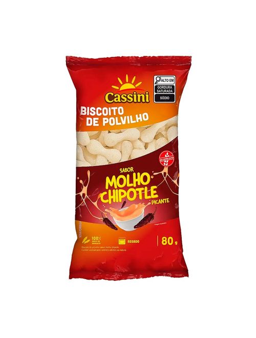 Biscoito de Polvilho Molho Chipotle 80g - Cassini